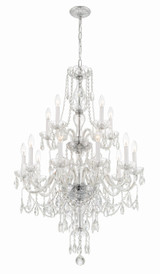 Crystorama - 1155-CH-CL-MWP - 15 Light Chandelier - Traditional Crystal - Polished Chrome