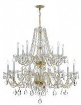 Crystorama - 1139-PB-CL-SAQ - 16 Light Chandelier - Traditional Crystal - Polished Brass