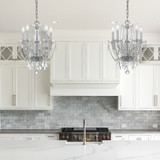 Crystorama - 1129-CH-CL-MWP - Five Light Mini Chandelier - Traditional Crystal - Polished Chrome