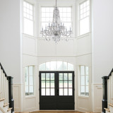 Crystorama - 1112-CH-CL-MWP - 12 Light Chandelier - Traditional Crystal - Polished Chrome
