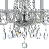 Crystorama - 1061-CH-CL-S - Five Light Mini Chandelier - Traditional Crystal - Polished Chrome