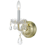 Crystorama - 1031-PB-CL-SAQ - One Light Wall Sconce - Traditional Crystal - Polished Brass