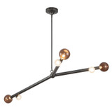 Kuzco Lighting - CH32853-UB/AM - LED Chandelier - Reese - Urban Bronze/Amber Glass