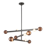 Kuzco Lighting - CH32848-UB/AM - LED Chandelier - Reese - Urban Bronze/Amber Glass