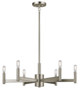 Kichler - 43859SN - Six Light Chandelier - Erzo - Satin Nickel