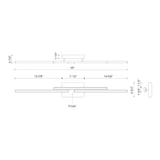 Kuzco Lighting - VL52738-BK-UNV - LED Vanity - Anello Minor - Black