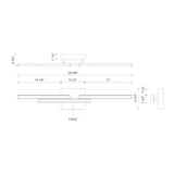 Kuzco Lighting - VL52727-BN-UNV - LED Vanity - Anello Minor - Brushed Nickel