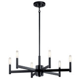 Kichler - 43859BK - Six Light Chandelier - Erzo - Black