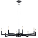Kichler - 43857BK - Eight Light Chandelier - Erzo - Black