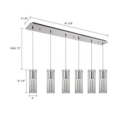 Kuzco Lighting - MP4401CH-06 - LED Pendant - Champagne - Chrome