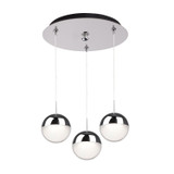 Kuzco Lighting - MP402801CH-03 - LED Pendant - Pluto - Chrome