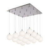 Kuzco Lighting - MP3106CHOP-16 - LED Pendant - Bolla - Chrome/Opal Matte Glass