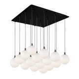 Kuzco Lighting - MP3106BKOP-16 - LED Pendant - Bolla - Black/Opal Glass