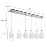 Kuzco Lighting - MP3005CH-06 - LED Pendant - Victoria - Chrome