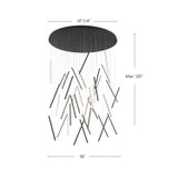 Kuzco Lighting - MP14850-BK-UNV-010 - LED Pendant - Chute - Black