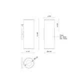 Kuzco Lighting - LD4-UD12W36-3036-BK-UNV-010 - LED Wall Sconce - Lorna - Black