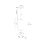 Kuzco Lighting - LD3-PD08W14-3036-WH-UNV-010 - LED Pendant - Lorna - White