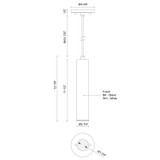 Kuzco Lighting - LD2-PD12W12-3036-BK-UNV-010 - LED Pendant - Lorna - Black