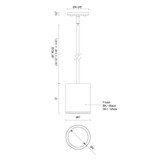 Kuzco Lighting - EP265106-BK - LED Outdoor Pendant - Nordic - Black