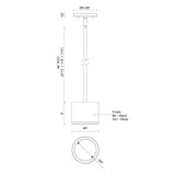 Kuzco Lighting - EP265104-WH - LED Outdoor Pendant - Nordic - White