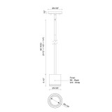 Kuzco Lighting - EP264104-WH - LED Outdoor Pendant - Nordic - White