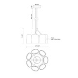 Kuzco Lighting - CH21120-VB-UNV - LED Chandelier - Bell - Vintage Brass