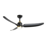 Kuzco Lighting - CF72952-BG/MB-5CCT - 52" Ceiling Fan - Hugo - Brushed Gold/Matte Black