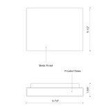 Kuzco Lighting - AT6610-BN-UNV - LED Wall Sconce - Mica - Brushed Nickel