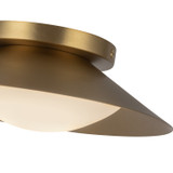 Kuzco Lighting - WS77909-BG/OP - LED Wall Sconce - Cleo - Brushed Gold/Opal Glass