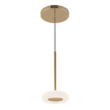 Kuzco Lighting - PD97204-MRB/FR - LED Pendant - Stephord - Metallic Brass/Frosted Glass
