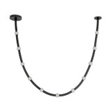 Kuzco Lighting - PD39310-BK/OP-UNV-010 - LED Pendant - Corda - Black/Opal Glass
