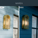 Kichler - 59203NBR - Two Light Outdoor Wall Mount - Marea - Natural Brass