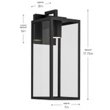 Kichler - 59112BKTDS - One Light Outdoor Wall Mount - Branner - Textured Black
