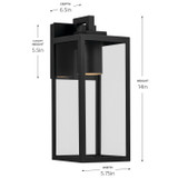 Kichler - 59111BKTDS - One Light Outdoor Wall Mount - Branner - Textured Black