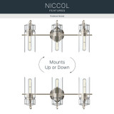 Kichler - 55252PN - Three Light Bath - Niccol - Polished Nickel