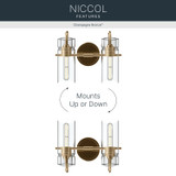 Kichler - 55251CPZ - Two Light Bath - Niccol - Champagne Bronze