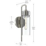 Kichler - 55250NI - One Light Wall Sconce - Niccol - Brushed Nickel