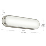 Kichler - 55246NILED - LED Bath Bar - Daines - Brushed Nickel