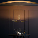 Kichler - 52856LBR - Five Light Chandelier - Palmela - Lacquered Brass