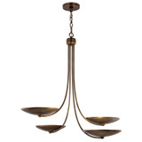 Kichler - 52855LBRLBZ - Four Light Chandelier - Palmela - Lacquered Brass
