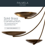 Kichler - 52855LBRLBZ - Four Light Chandelier - Palmela - Lacquered Brass