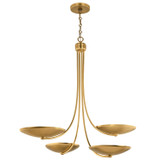 Kichler - 52855LBR - Four Light Chandelier - Palmela - Lacquered Brass