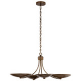 Kichler - 52854LBRLBZ - Four Light Chandelier/Semi Flush - Palmela - Lacquered Brass