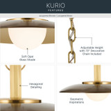 Kichler - 52835LBZ - LED Pendant - Kurio - Lacquered Bronze