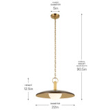 Kichler - 52835LBZ - LED Pendant - Kurio - Lacquered Bronze