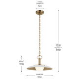 Kichler - 52834WH - LED Pendant - Kurio - White