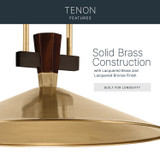 Kichler - 52833LBRLED - LED Pendant - Tenon - Lacquered Brass