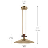 Kichler - 52832CPZLED - LED Pendant - Tenon - Champagne Bronze