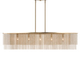 Kichler - 52825CPZ - Five Light Linear Chandelier - Khaite - Champagne Bronze