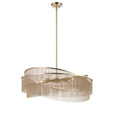 Kichler - 52824CPZ - Six Light Chandelier - Khaite - Champagne Bronze